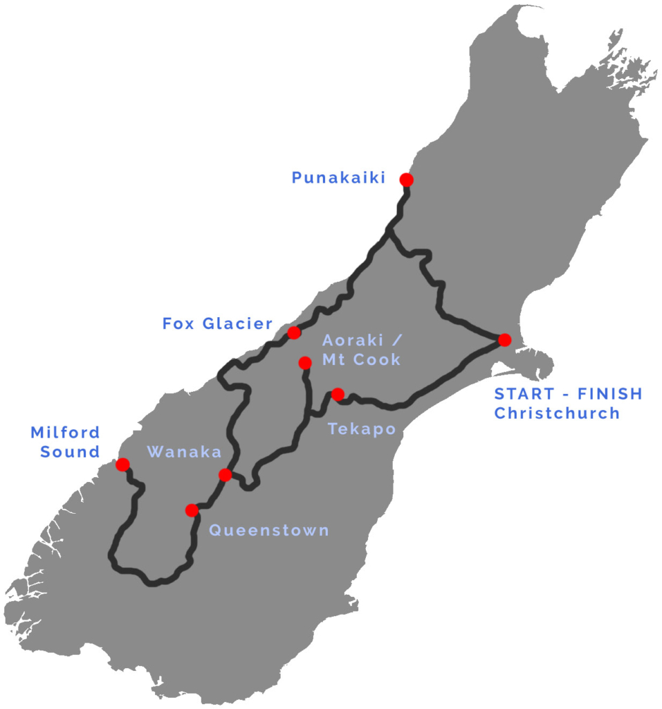 South Island itinerary